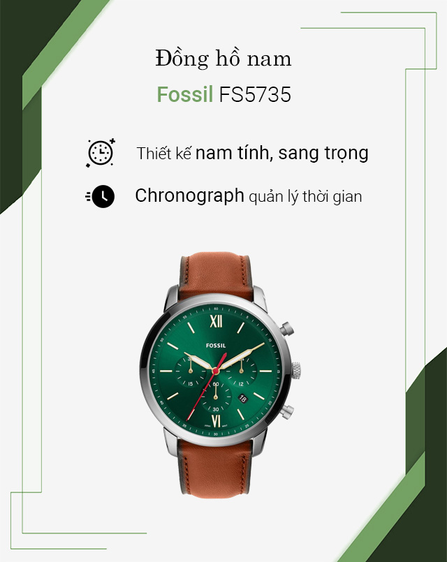 Đồng hồ Nam Fossil FS5735 - Cập nhật 