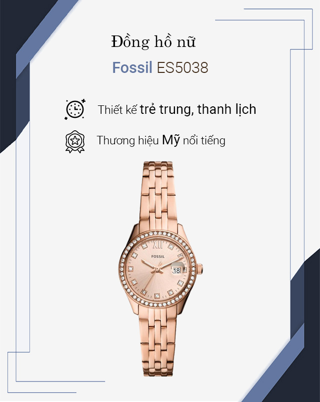 Đồng hồ Nữ Fossil ES5038 giá rẻ, chính 