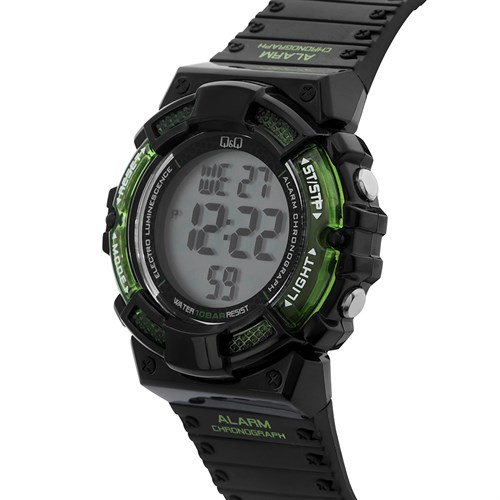 Đồng hồ Q&Q 36 mm Nam M138J001Y Màu Đen