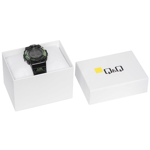 Đồng hồ Q&Q 36 mm Nam M138J001Y Màu Đen