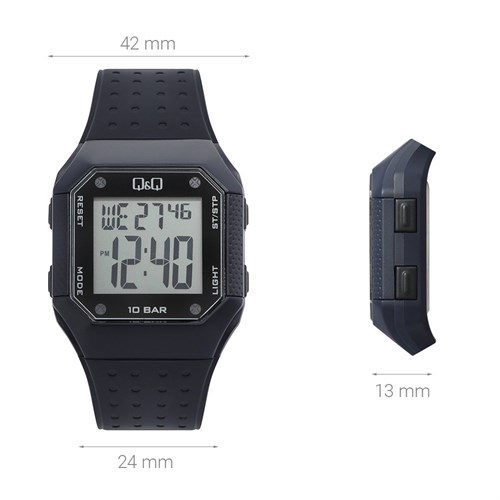 Đồng hồ Q&Q 42 mm Nam M158J007Y Màu Xanh đen