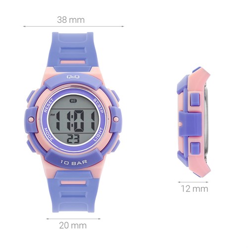Đồng hồ Q&Q 36 mm Nữ M185J005Y Màu Tím