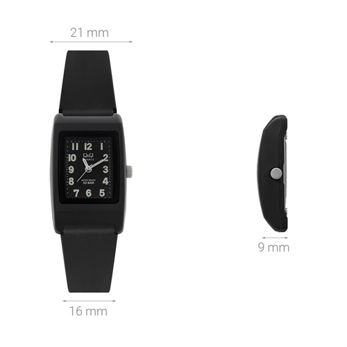 Đồng hồ Q&Q 21 mm Nữ VP33J006Y Màu Đen