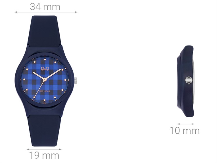 Đồng hồ Q&Q 34 mm Nữ VQ86J050Y Màu Xanh đen