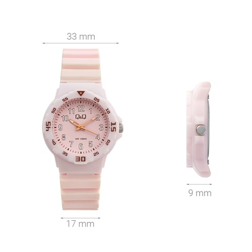 Đồng hồ Q&Q 33 mm Nữ VS13J010Y Màu Hồng