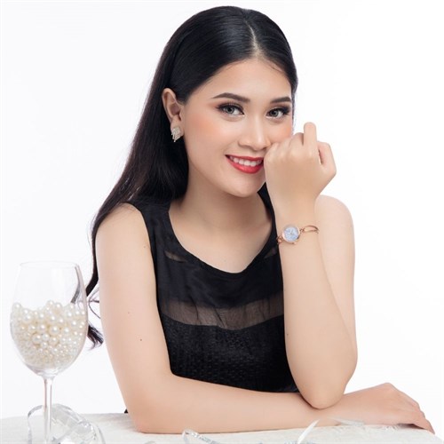 Đồng hồ ELIO Flower 23.5 mm Nữ ES077-01 Màu Vàng Hồng