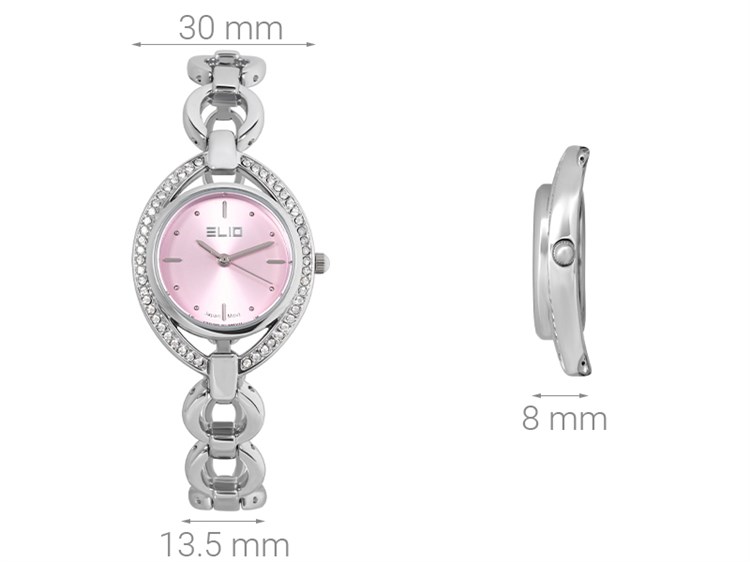 Đồng hồ ELIO 30 mm Nữ ES082-01 Màu Bạc