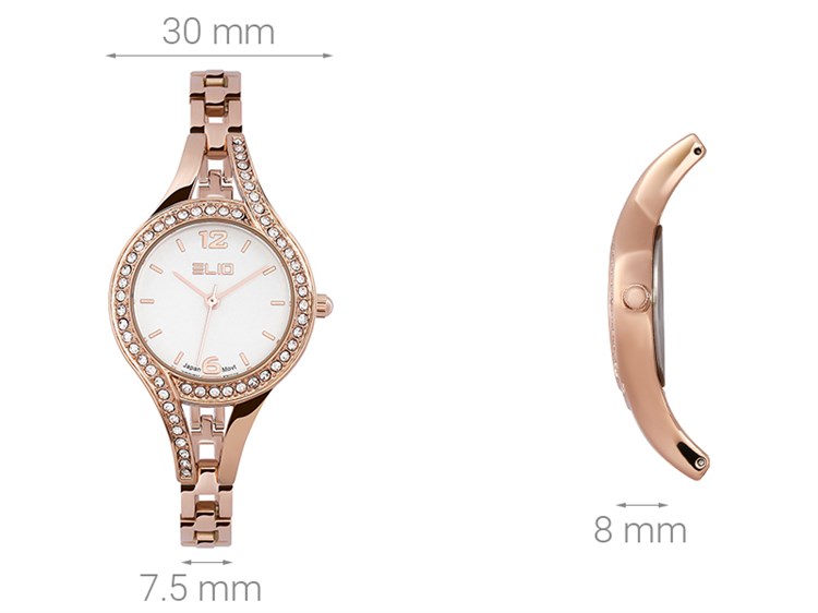 Đồng hồ ELIO 30 mm Nữ ES083-01 Màu Vàng Hồng