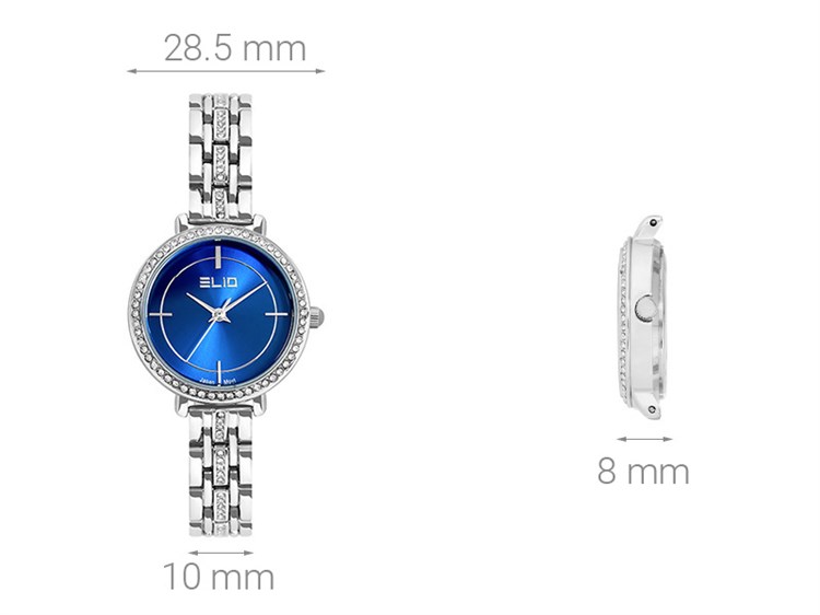 Đồng hồ ELIO 28.5 mm Nữ ES084-01 Màu Bạc