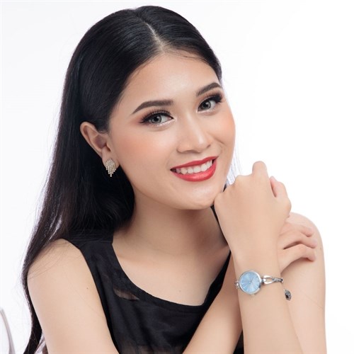 Đồng hồ ELIO Flower 26 mm Nữ ES085-01 Màu Bạc