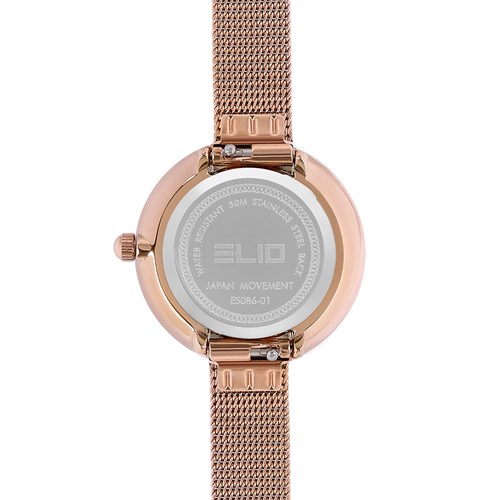 Đồng hồ ELIO 28 mm Nữ ES086-01 Màu Vàng Hồng