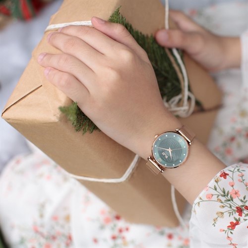 Đồng hồ ELIO Xmas 32 mm Nữ ES087-02 Màu Vàng Hồng