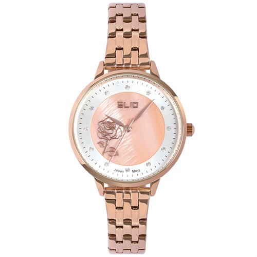 Đồng hồ ELIO Flower 36 mm Nữ ES090-01 Màu Vàng Hồng