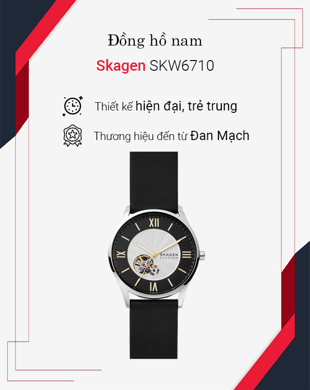 Đồng hồ nam Skagen SKW6710 có thiết kế thời trang Đồng hồ nam Skagen SKW6710 có thiết kế thời trang