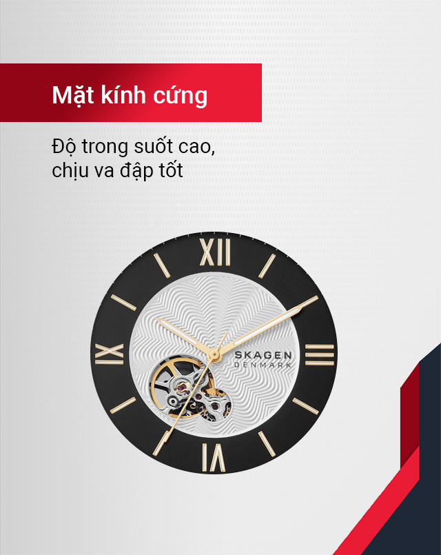 Đồng hồ nam Skagen SKW6710 có mặt kính trong suốt Đồng hồ nam Skagen SKW6710 có mặt kính trong suốt