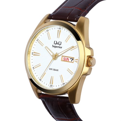 Đồng hồ Q&Q 40 mm Nam S284J101Y Màu Nâu