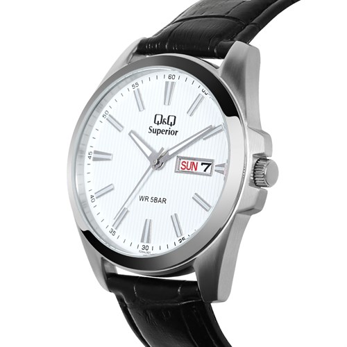 Đồng hồ Q&Q 40 mm Nam S284J301Y Màu Đen