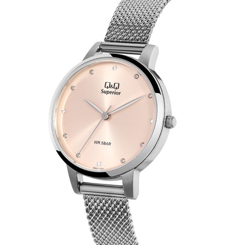 Đồng hồ Q&Q 31 mm Nữ S401J222Y Màu Bạc