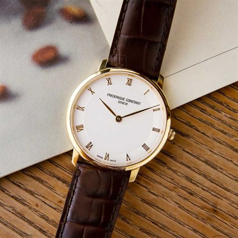 Đồng hồ FREDERIQUE CONSTANT Slimline 38.4 mm Nam FC-200RS5S35 Màu Nâu