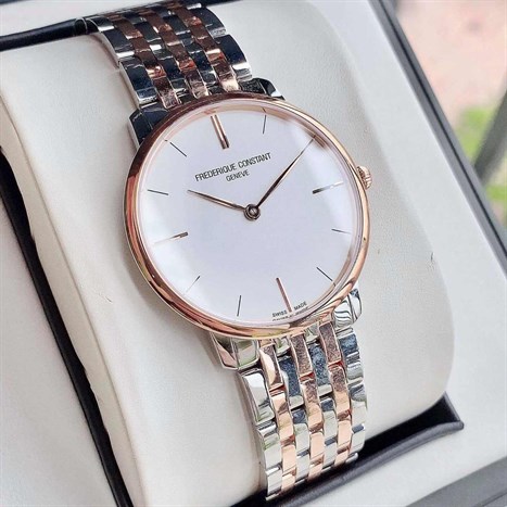 Đồng hồ FREDERIQUE CONSTANT Slimline 39 mm Nam FC-200V5S32B Màu Bạc