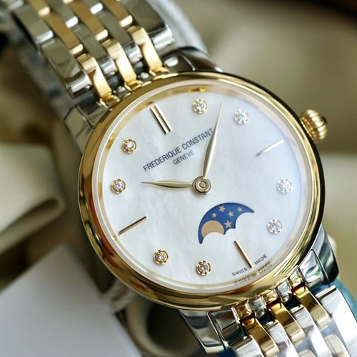 Đồng hồ FREDERIQUE CONSTANT Slimline 30 mm Nữ FC-206MPWD1S3B Màu Màu kết hợp