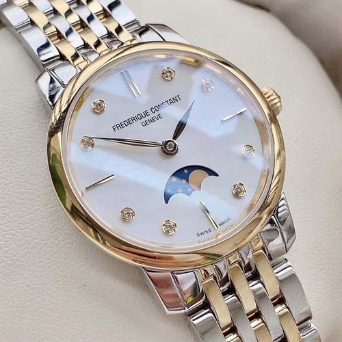 Đồng hồ FREDERIQUE CONSTANT Slimline 30 mm Nữ FC-206MPWD1S3B Màu Màu kết hợp