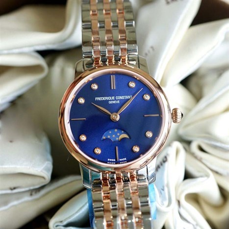 Đồng hồ FREDERIQUE CONSTANT Slimline 30 mm Nữ FC-206ND1S2B Màu Bạc