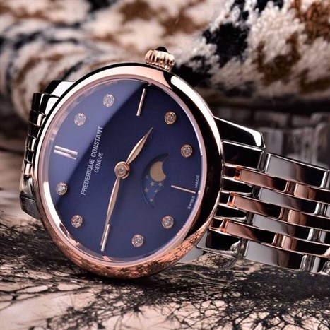 Đồng hồ FREDERIQUE CONSTANT Slimline 30 mm Nữ FC-206ND1S2B Màu Bạc