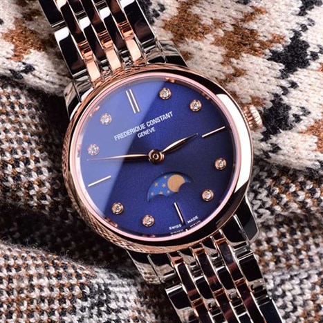 Đồng hồ FREDERIQUE CONSTANT Slimline 30 mm Nữ FC-206ND1S2B Màu Bạc