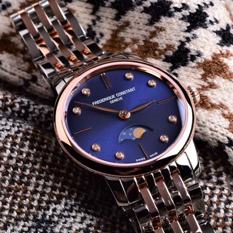 Đồng hồ FREDERIQUE CONSTANT Slimline 30 mm Nữ FC-206ND1S2B Màu Bạc