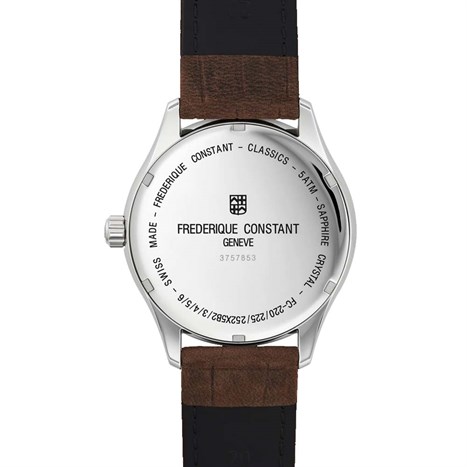 Đồng hồ FREDERIQUE CONSTANT Classics 40 mm Nam FC-220SS5B6 Màu Nâu