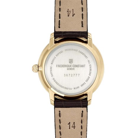 Đồng hồ FREDERIQUE CONSTANT Slimline 28.6 mm Nữ FC-235M1S5 Màu Nâu