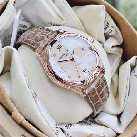 Đồng hồ FREDERIQUE CONSTANT Ladies Automatic 36 mm Nữ FC-303LGD3B4 Màu Nâu