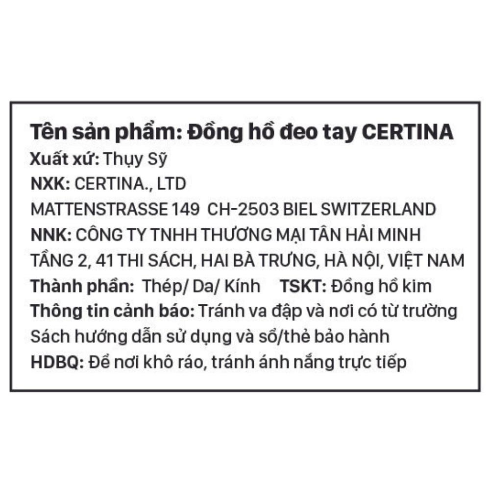 Đồng hồ Nữ Certina C001.007.16.423.00