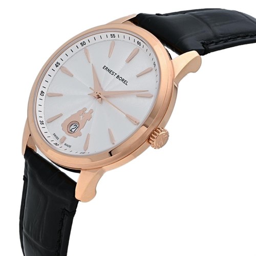 Đồng hồ ERNEST BOREL Heartful 40 mm Nam N0520G0F-MR2L Màu Đen