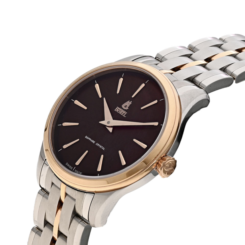 Đồng hồ ERNEST BOREL Retro 31 mm Nữ LBR906-8829 Màu Bạc