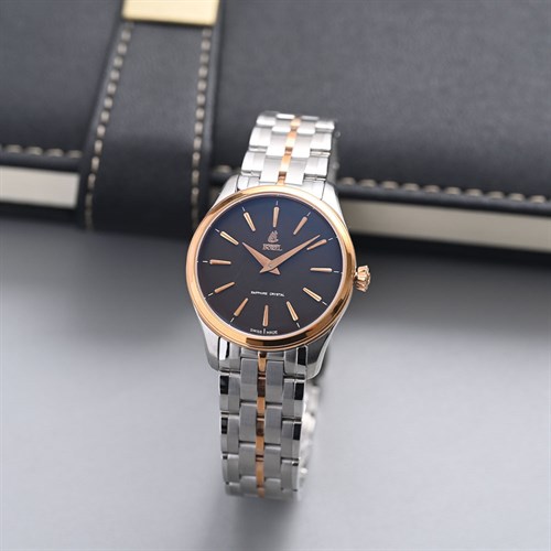 Đồng hồ ERNEST BOREL Retro 31 mm Nữ LBR906-8829 Màu Bạc