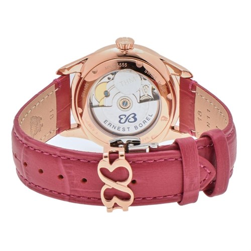 Đồng hồ ERNEST BOREL Cocktail 35 mm Nữ N0116B0A-MR4L Màu Đỏ