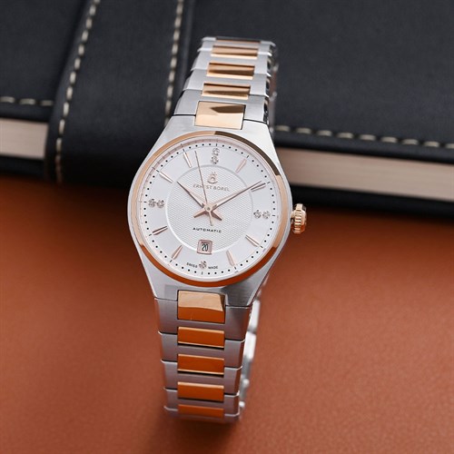 Đồng hồ ERNEST BOREL Heritage 29.5 mm Nữ N0565L0A-MN2N Màu Bạc