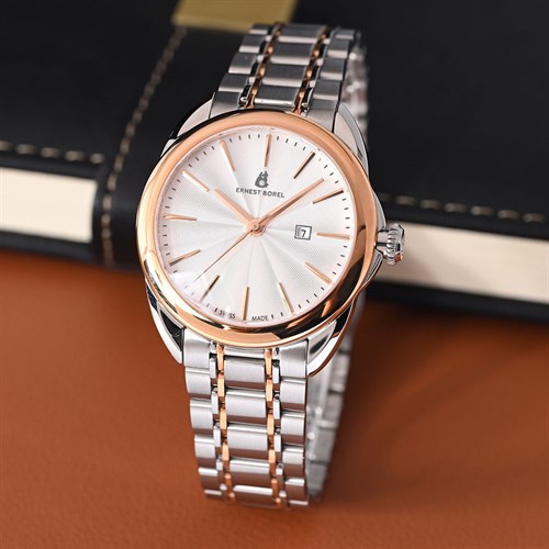 Đồng hồ ERNEST BOREL Eternity 35 mm Nữ N0435L0A-MN2N Màu Bạc