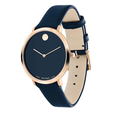 Đồng hồ MOVADO 35 mm Nữ 0607390 Màu Xanh đen