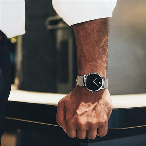 Đồng hồ MOVADO 40 mm Nam 0607219 Màu Bạc