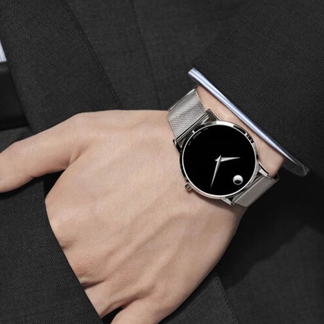 Đồng hồ MOVADO 40 mm Nam 0607219 Màu Bạc