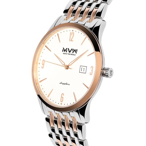 Đồng hồ MVW 40 mm Nam MS067-01 Màu Bạc