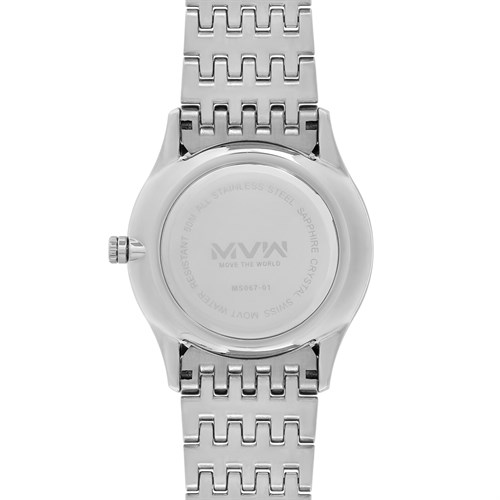 Đồng hồ MVW 40 mm Nam MS067-01 Màu Bạc