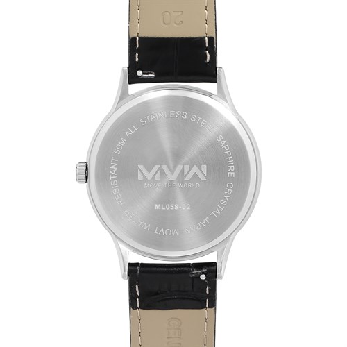Đồng hồ MVW 40 mm Nam ML058-02 Màu Đen