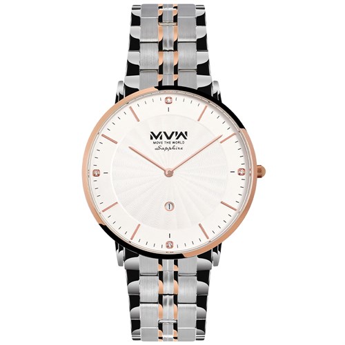 Đồng hồ MVW 40 mm Nam MS070-02 Màu Bạc
