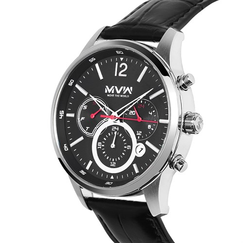 Đồng hồ MVW Sport 41 mm Nam ML062-01 Màu Đen