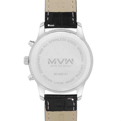 Đồng hồ MVW Sport 41 mm Nam ML062-01 Màu Đen