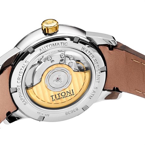 Đồng hồ TITONI 40 mm Nam 83638 SY-ST-606 Màu Nâu